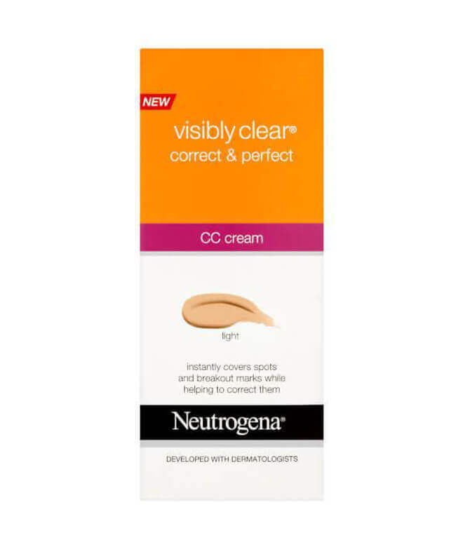 Neutrogena Visibly Clear Correct and Perfect CC Cream 50 ml, Light