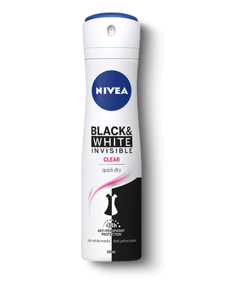 Nivea Deodorant Invisible for Black and White clear Anti-Perspirant 150ml