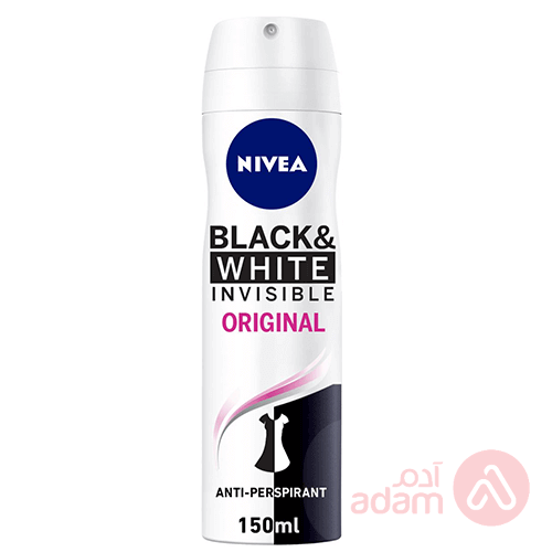Nivea Deodorant Invisible for Black and White Original Anti-Perspirant 150ml