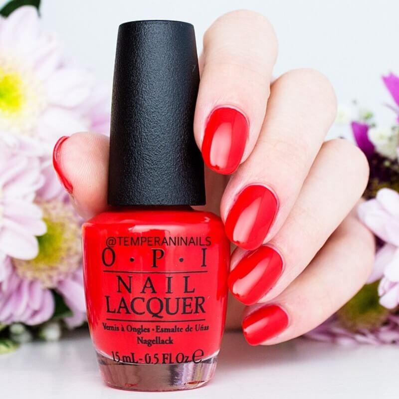 OPI Nail Lacquer I Stop For Red