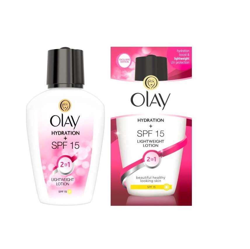 Olay 2in1 Hydration + SPF15 Lightweight Day Lotion 100Ml