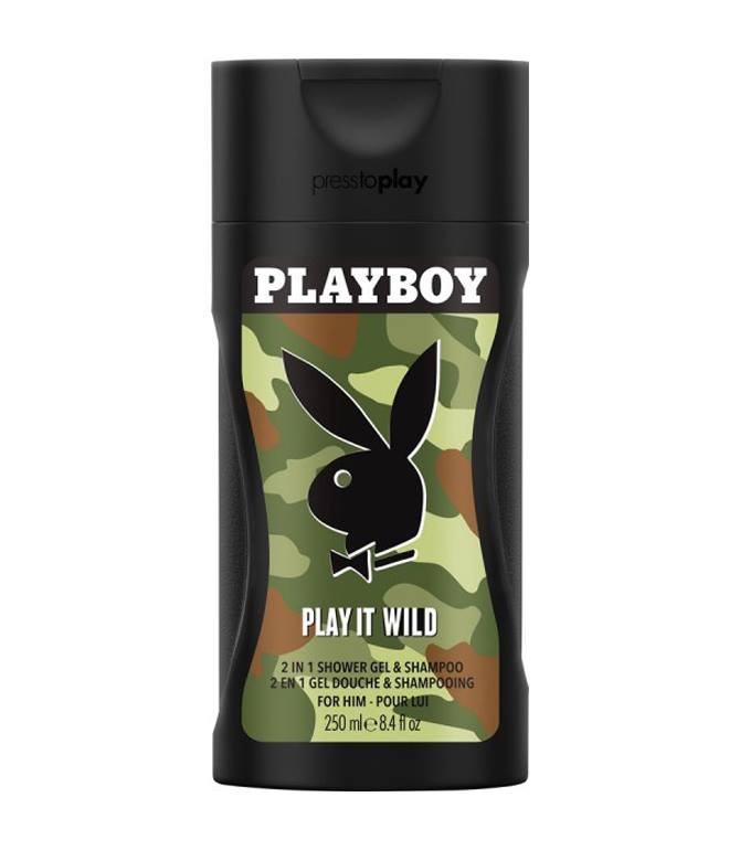 Playboy Play It Wild 2 In 1 Shower Gel And Shampoo 250 ml