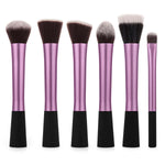 Savisto Essentials Uk Makeup Brushes Set Purple 6 Brushes Included