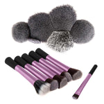 Savisto Essentials Uk Makeup Brushes Set Purple 6 Brushes Included