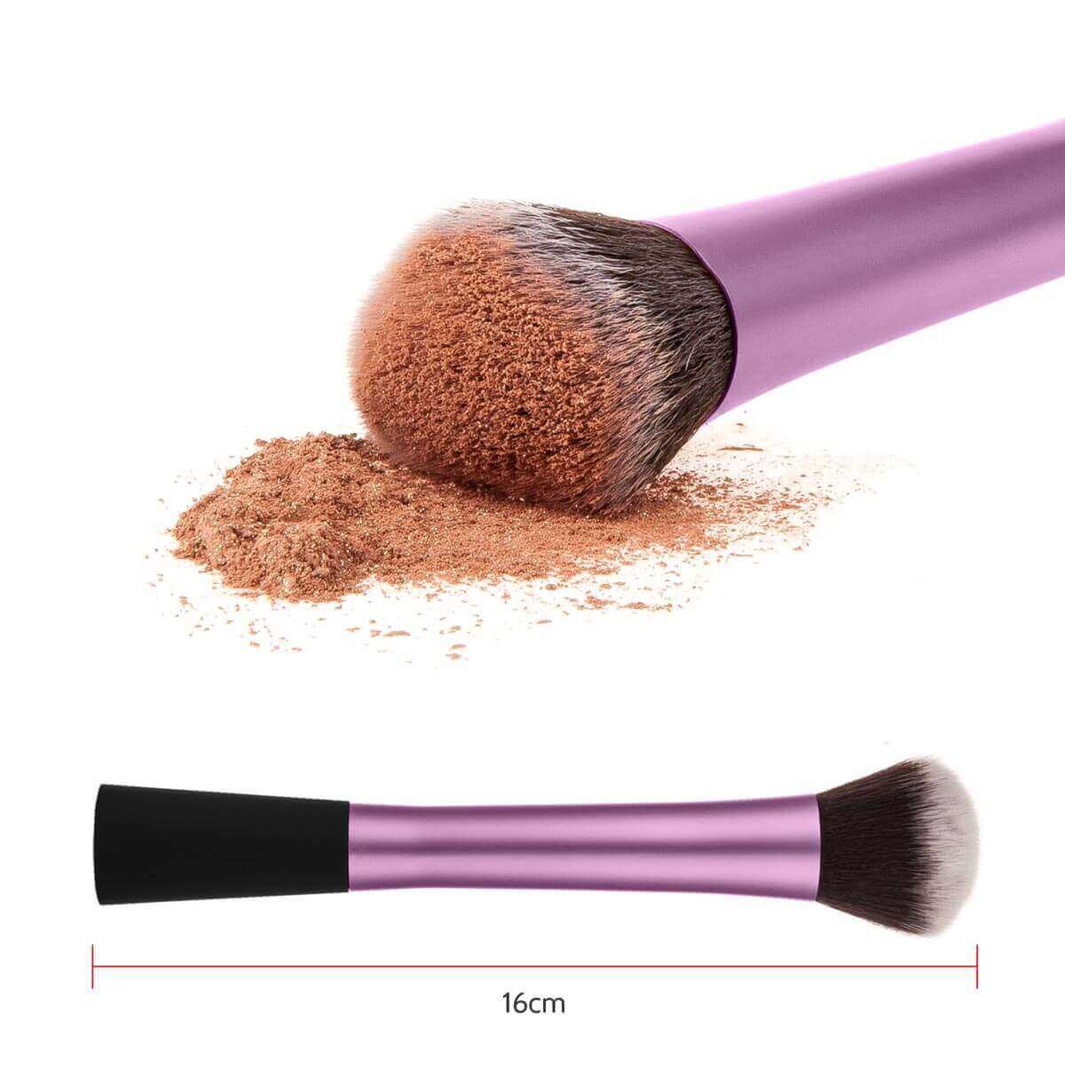 Savisto Essentials Uk Makeup Brushes Set Purple 6 Brushes Included