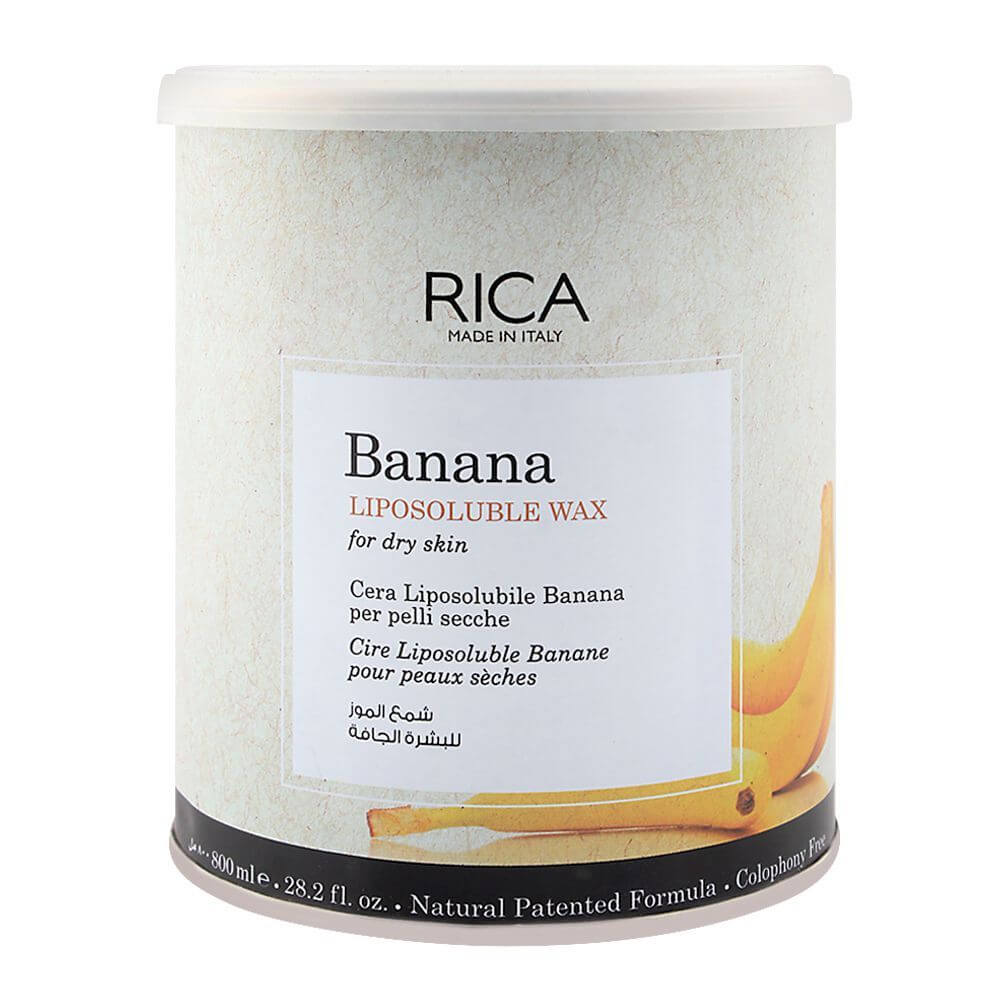 RICA Banana Dry Skin Liposoluble Wax 800ml