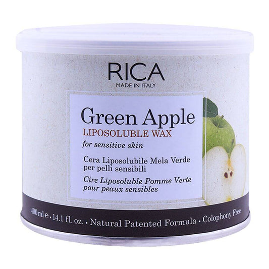 RICA Green Apple Sensitive Skin Liposoluble Wax 400ml