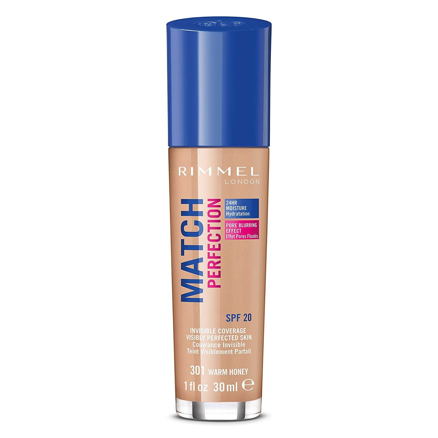 Rimmel Match Perfection Liquid Foundation 301 Warm Honey 30ml
