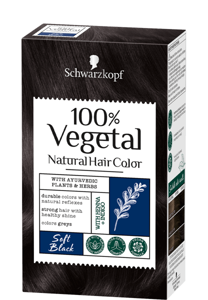 Schwarzkopf 100% Vegetal Hair Color Soft Black