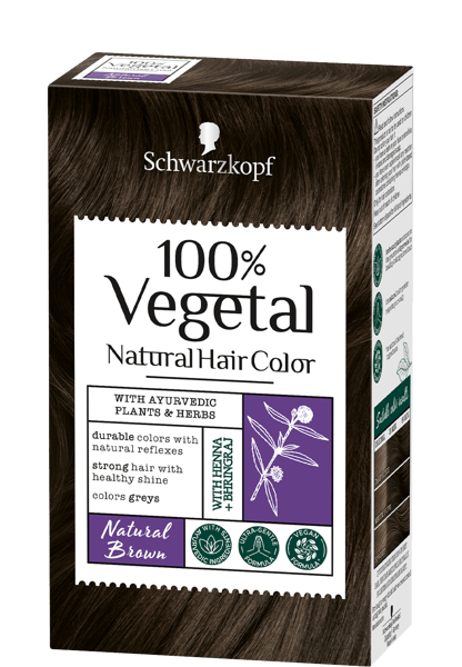 Schwarzkopf 100% Vegetal Natural Hair Color Powder Natural Brown