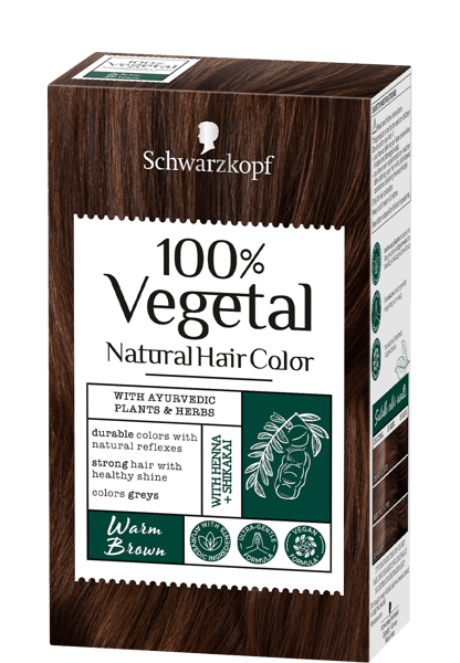Schwarzkopf 100% Vegetal Natural Hair Color Powder Warm Brown