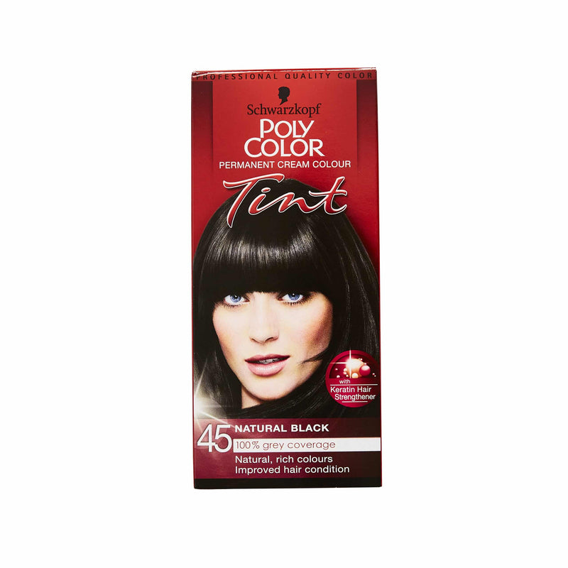 Schwarzkopf Poly Color Cream Hair Dye - 45 Black