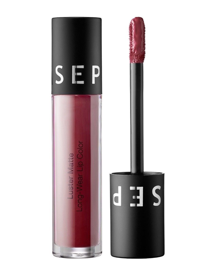 Sephora Collection Luster Matte Long-Wear Lip Color Deep Plum Luster
