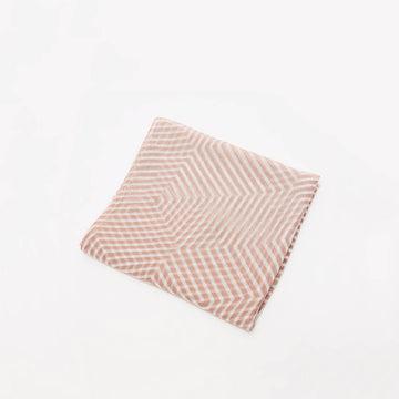 Striped Rectangle Scarf with Fringes -Multicolour