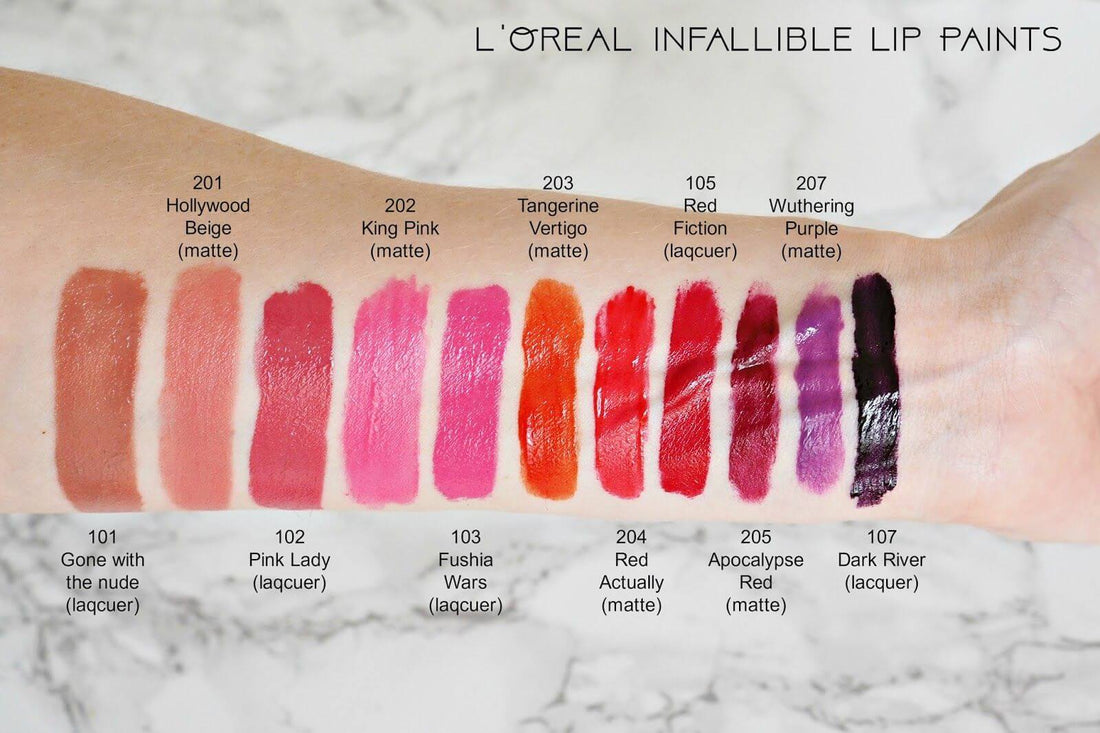 Loreal Paris Lip Paint Matte Liquid Lipstick 102 Pink Lady