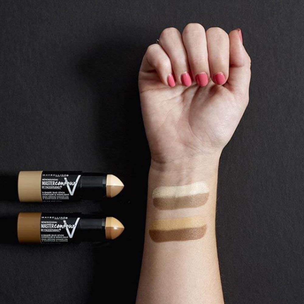 Maybelline Master Contour V Shape Duo Contouring And Highlighting Stick Medium