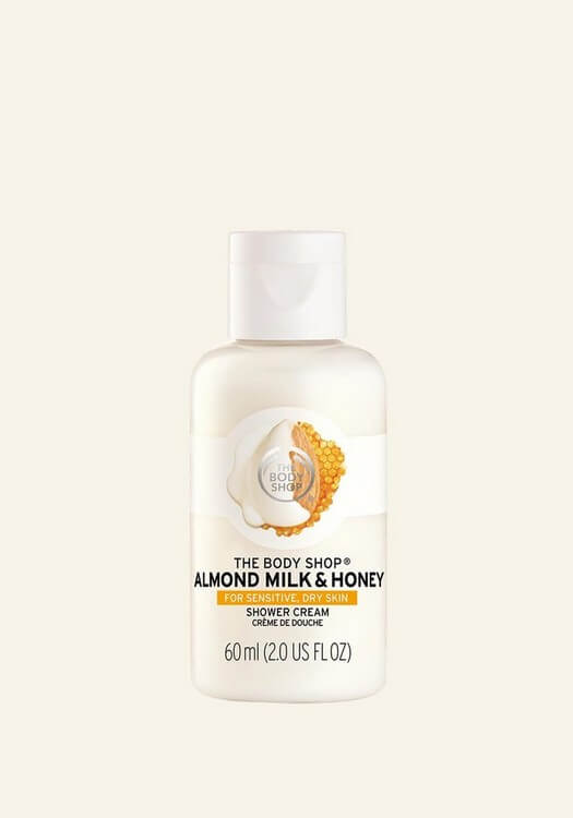 The Body Shop Almond Milk & Honey Soothing & Caring Shower Cream 60ml