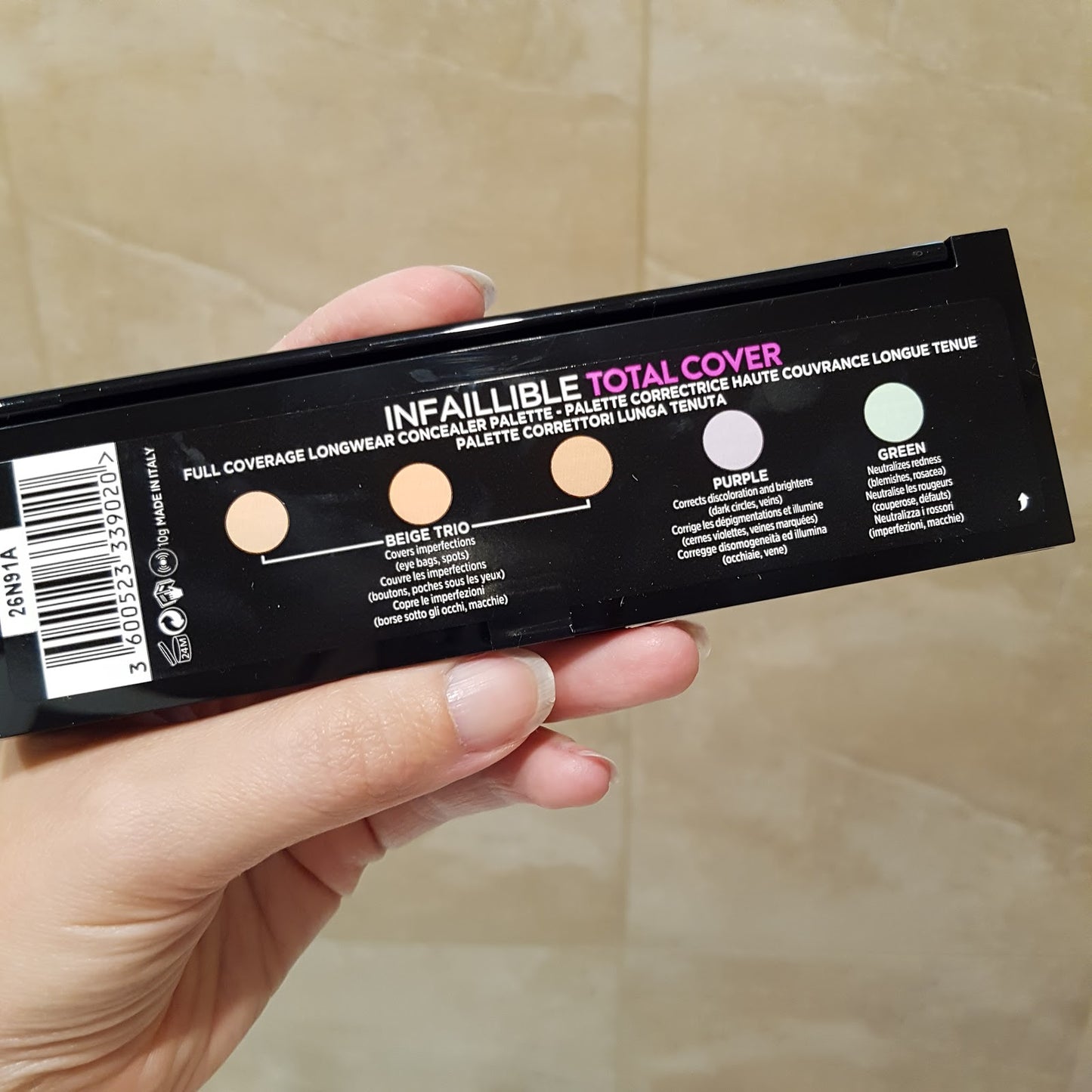 L'oreal Infallible Total Cover Concealer Palette