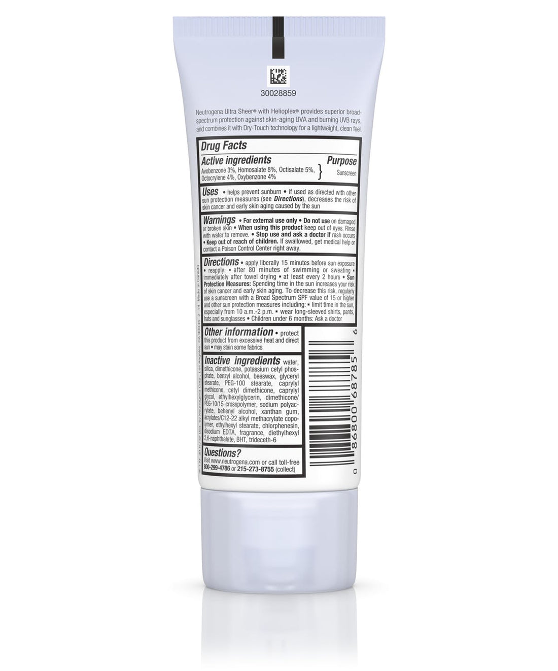 Ultra Sheer® Dry-Touch Sunscreen Broad Spectrum SPF 30