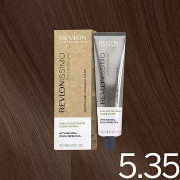Revlon Professional Revlonissimo Color Sublime 5.35 Light Golden Mahogany Brown 75ml