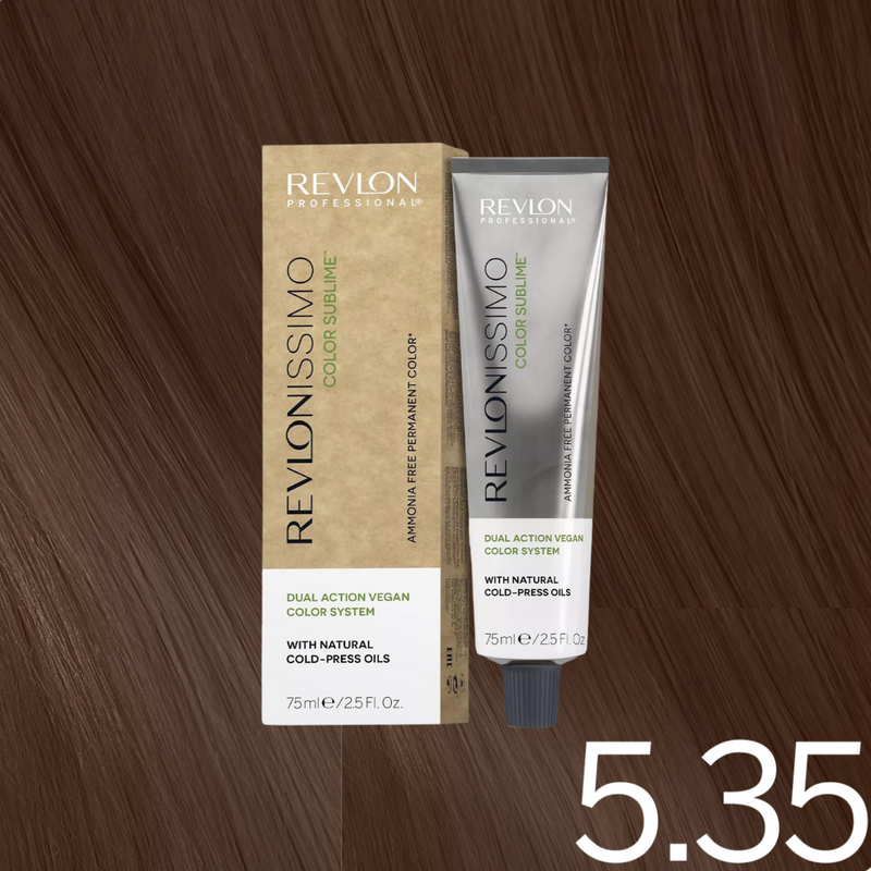 Revlon Professional Revlonissimo Color Sublime 5.35 Light Golden Mahogany Brown 75ml