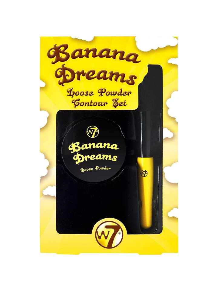 W7 Banana Dreams Powder Set With Contouring Brush