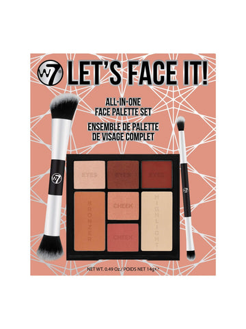 W7 Let's Face It! Face Palette Gift Set