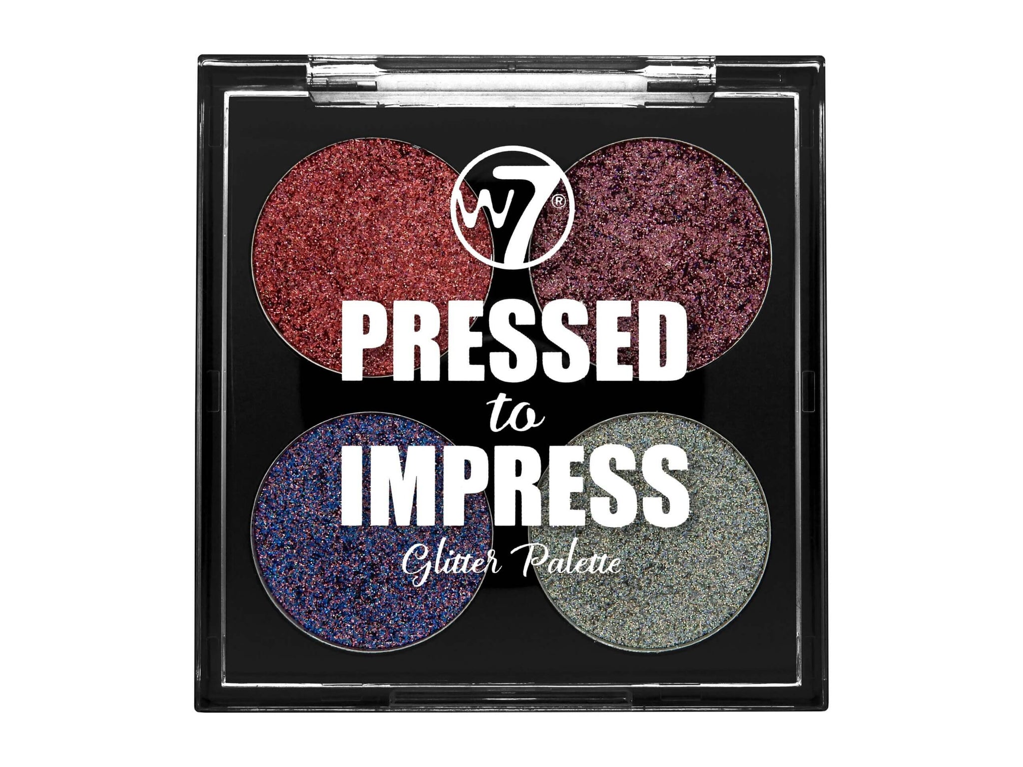 W7 Pressed to Impress Glitter Palette - All The Rage