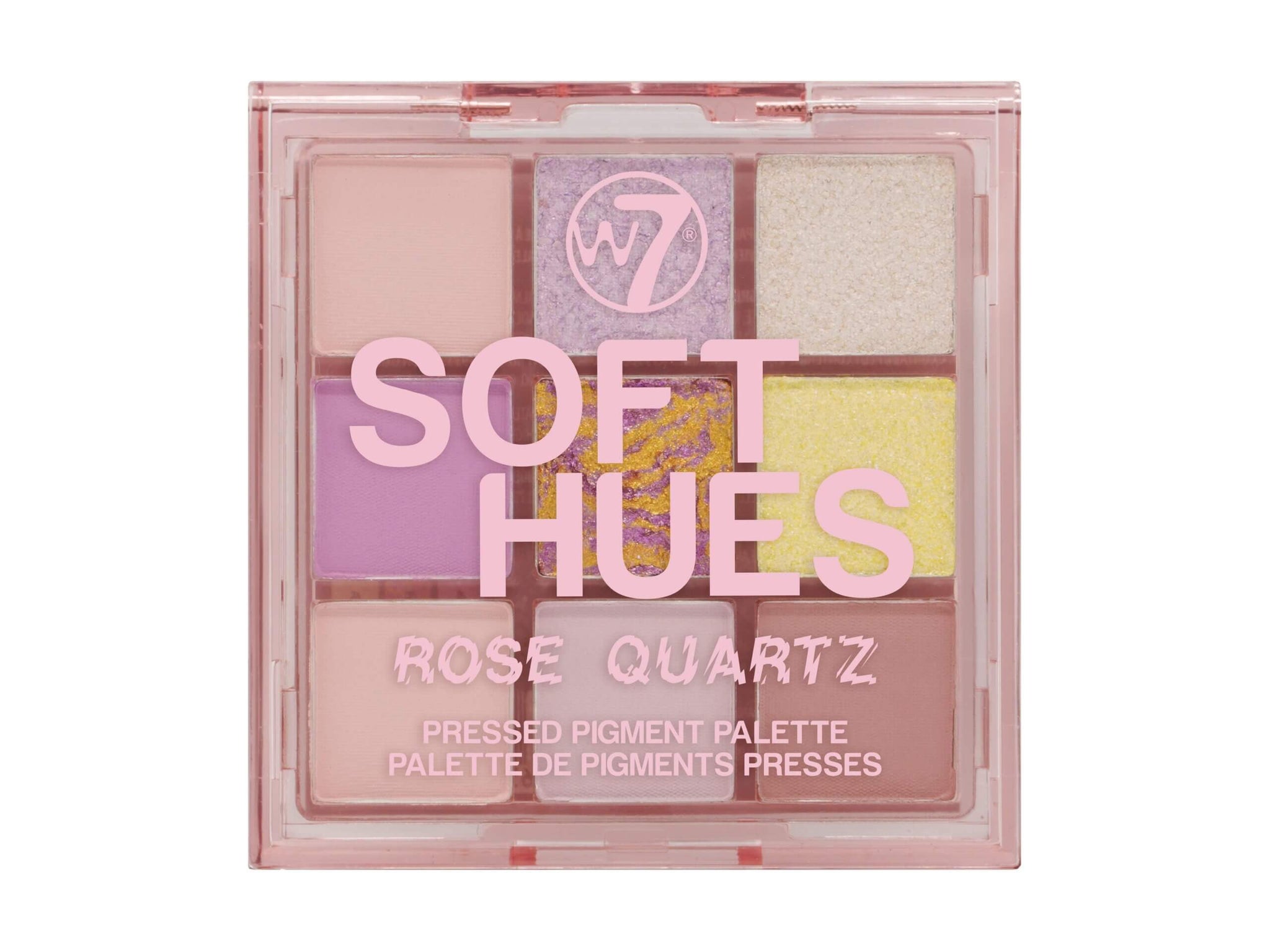 W7 Soft Hues Pressed Pigment Palette - Rose Quartz
