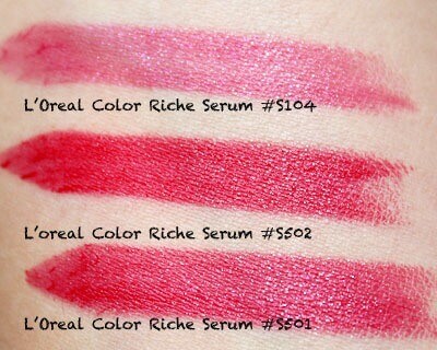 Loreal Colour Riche Anti Ageing Serum Lipstick S502 True Red