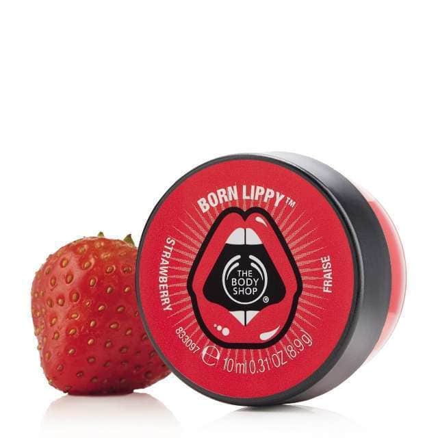 The Body Shop  Born Lippy Pot Lip Balm Strawberry