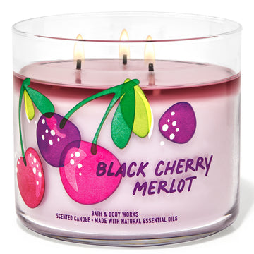 Bath & Body Works Black Cherry Merlot 3-Wick Scented Candle