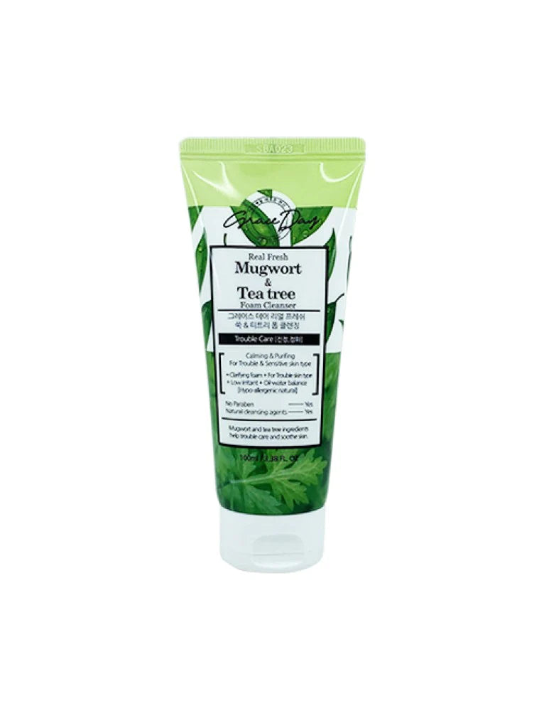 Grace Day Real Fresh Mugwort and Tea Tree Foam Cleansing  100ml