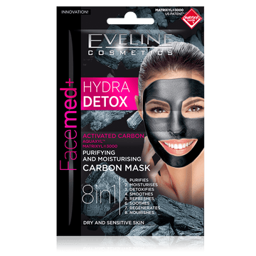 Eveline Facemed+ Hydra Detox Carbon Mask 2 x 5ml