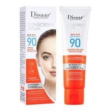 Disaar Organic Sun Protection Sunscreen Lotion Spf 90 50ml