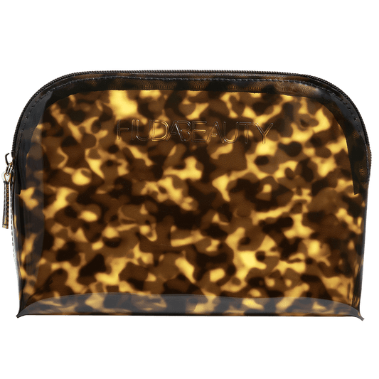 Huda Beauty Brown Obsessions Tortoise Makeup Pouch