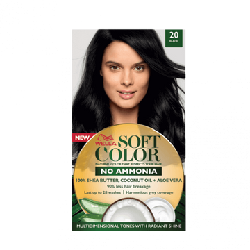 Wella Soft Color No Ammonia Hair Color 20 Black