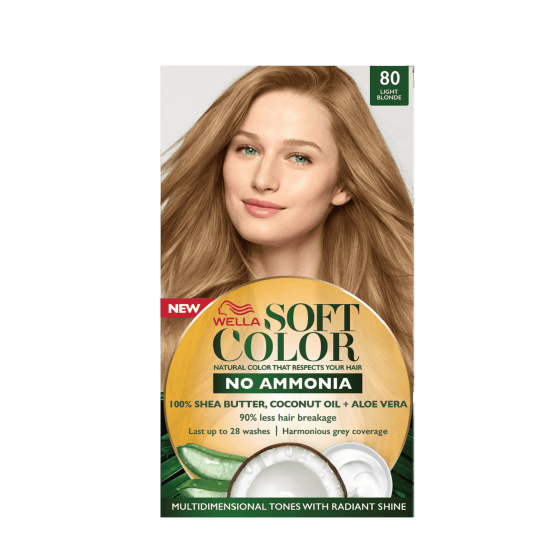 Wella Soft Color No Ammonia Hair Color 80 Light Blonde