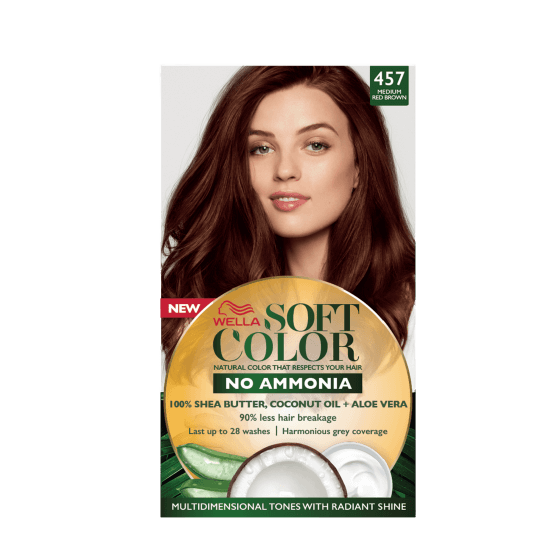 Wella Soft Color No Ammonia Hair Color 457 Medium Red Brown