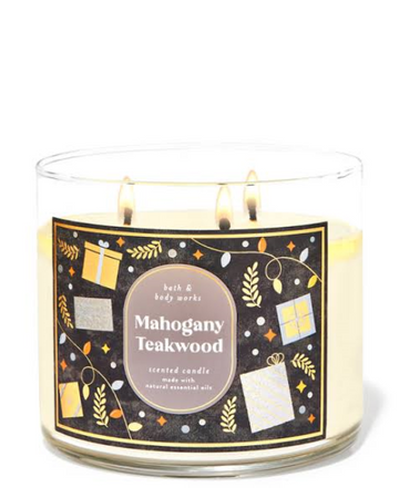 Bath & Body Works Mahogany Teakwood 3-Wick Candle