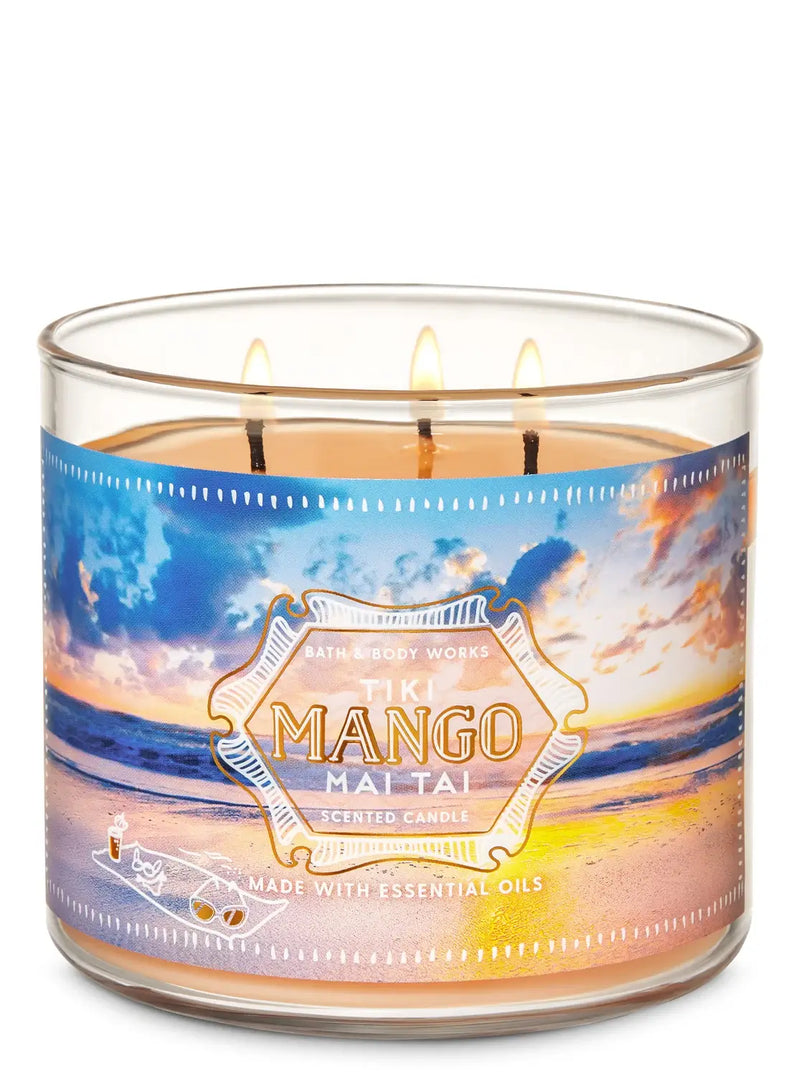 Bath & Body Works Tiki Mango Mai Tai 3-Wick Candle